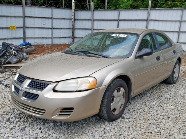 1B3EL36X14N326323 - 2004 DODGE STRATUS SE BEIGE photo 2