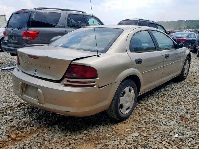 1B3EL36X14N326323 - 2004 DODGE STRATUS SE BEIGE photo 4