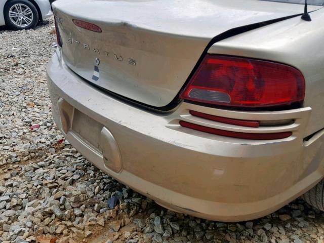 1B3EL36X14N326323 - 2004 DODGE STRATUS SE BEIGE photo 9