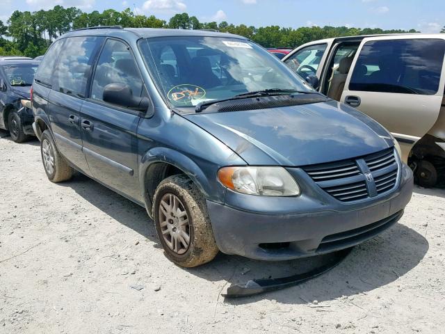 1D4GP25R65B157835 - 2005 DODGE CARAVAN SE GREEN photo 1