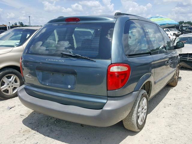 1D4GP25R65B157835 - 2005 DODGE CARAVAN SE GREEN photo 4