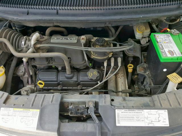 1D4GP25R65B157835 - 2005 DODGE CARAVAN SE GREEN photo 7