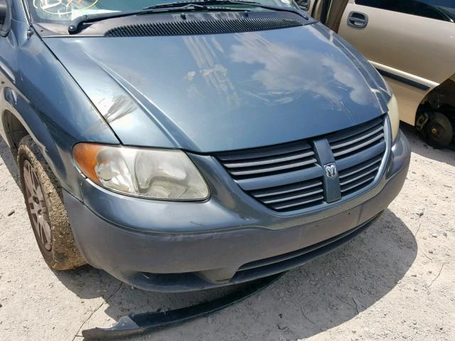 1D4GP25R65B157835 - 2005 DODGE CARAVAN SE GREEN photo 9