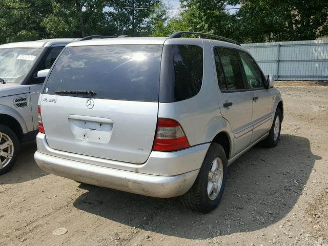 4JGAB54E91A274290 - 2001 MERCEDES-BENZ ML 320 SILVER photo 4