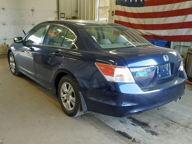 1HGCP26448A085771 - 2008 HONDA ACCORD LXP BLUE photo 3