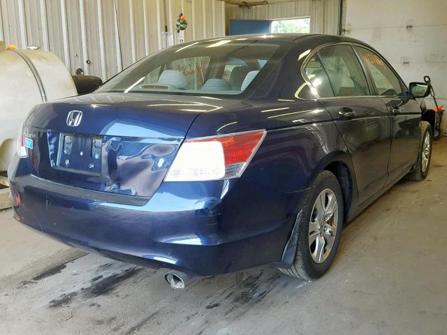 1HGCP26448A085771 - 2008 HONDA ACCORD LXP BLUE photo 4