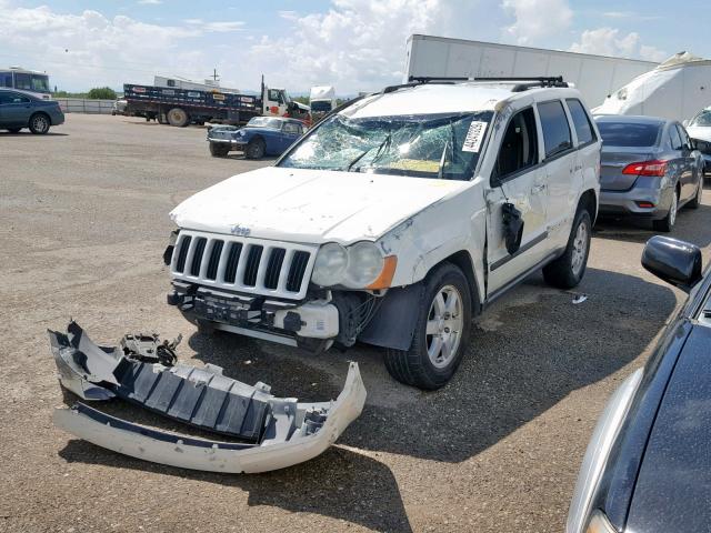 1J8GS48K78C231552 - 2008 JEEP GRAND CHER WHITE photo 2