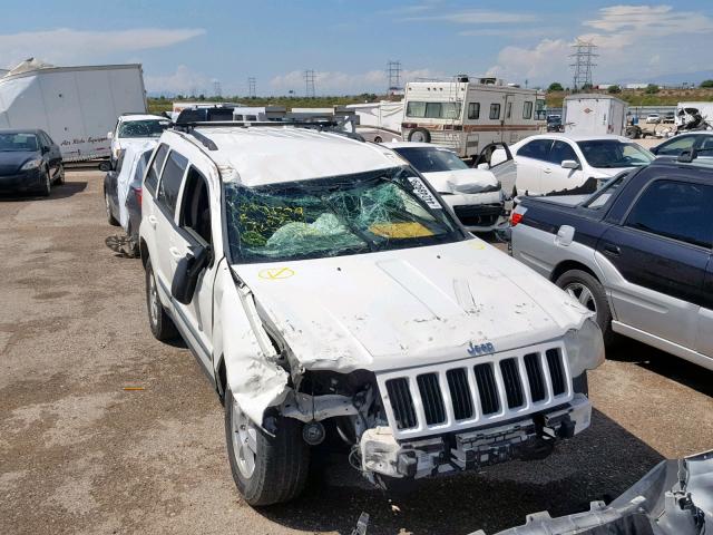 1J8GS48K78C231552 - 2008 JEEP GRAND CHER WHITE photo 9