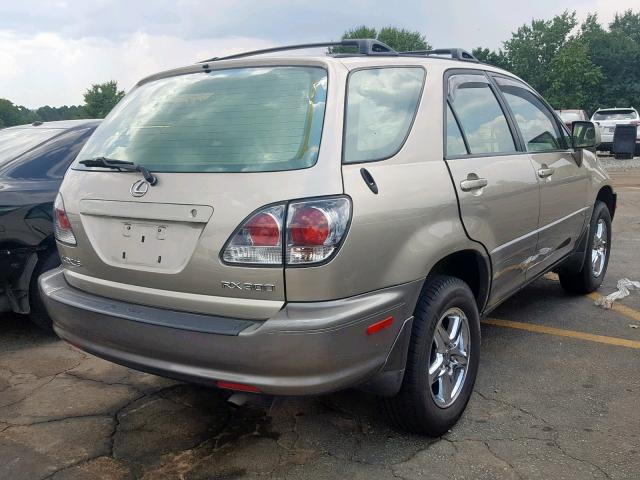 JTJGF10U530150421 - 2003 LEXUS RX 300 GOLD photo 4