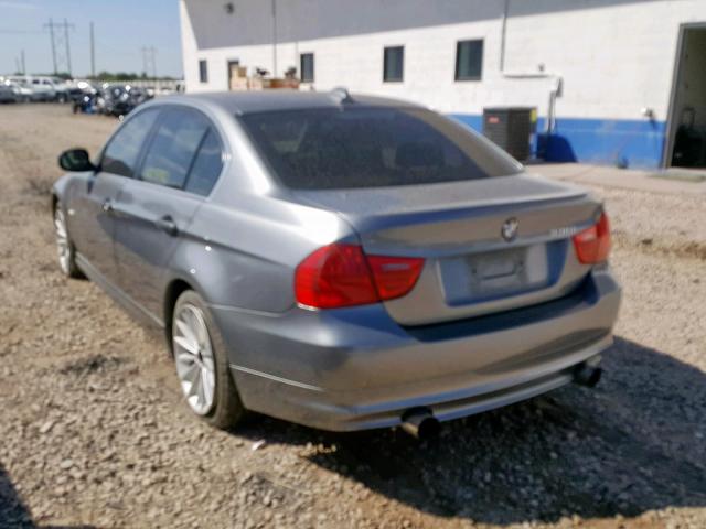 WBAPM5C55BE576208 - 2011 BMW 335 I CHARCOAL photo 3