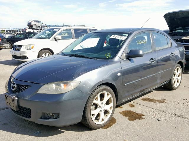 JM1BK32F681174232 - 2008 MAZDA 3 I GRAY photo 2