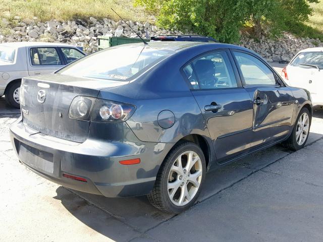 JM1BK32F681174232 - 2008 MAZDA 3 I GRAY photo 4