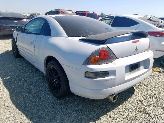 4A3AC44G33E083759 - 2003 MITSUBISHI ECLIPSE GS WHITE photo 3