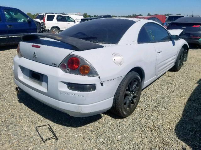 4A3AC44G33E083759 - 2003 MITSUBISHI ECLIPSE GS WHITE photo 4