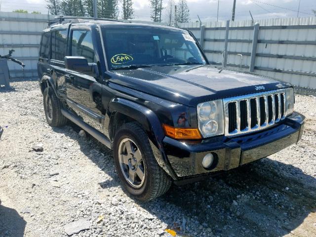 1J8HH48K87C574131 - 2007 JEEP COMMANDER BLACK photo 1
