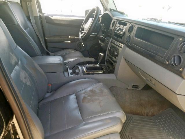 1J8HH48K87C574131 - 2007 JEEP COMMANDER BLACK photo 5