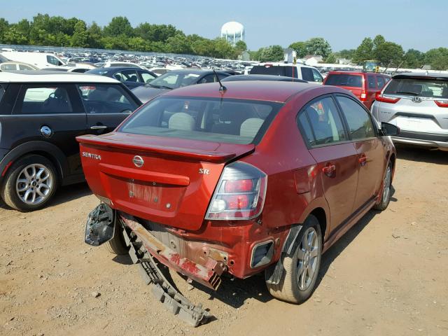 3N1AB6AP1AL680611 - 2010 NISSAN SENTRA 2.0 RED photo 4