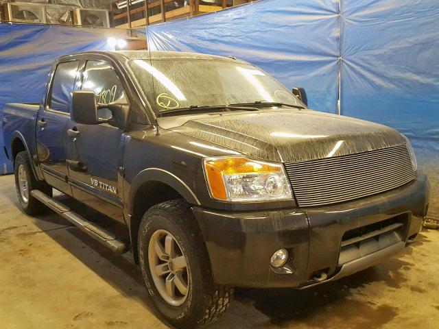 1N6AA0EC9BN325219 - 2011 NISSAN TITAN S BLACK photo 1