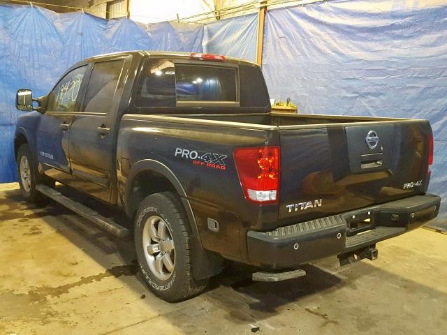 1N6AA0EC9BN325219 - 2011 NISSAN TITAN S BLACK photo 3