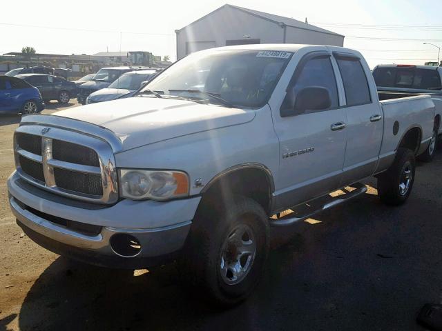 3D7KU28C54G236237 - 2004 DODGE RAM 2500 S WHITE photo 2