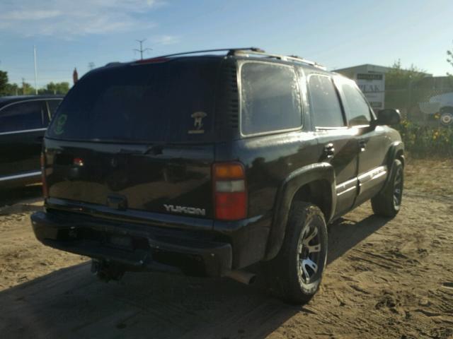 1GKEK13Z23R104316 - 2003 GMC YUKON BLACK photo 4