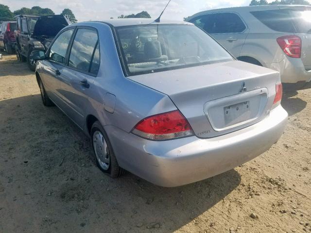 JA3AJ26E35U036733 - 2005 MITSUBISHI LANCER ES GRAY photo 3