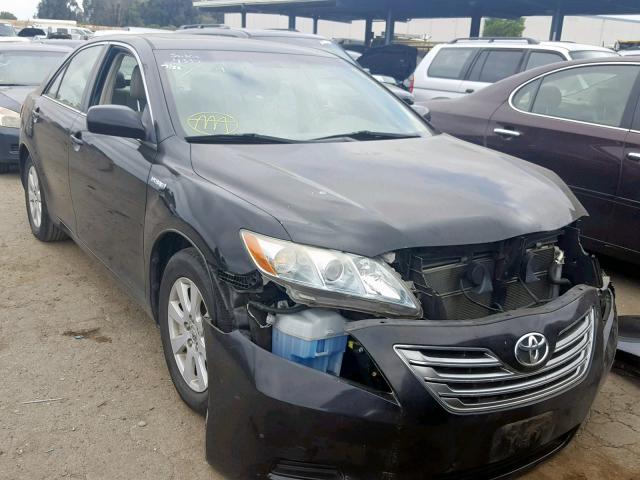 4T1BB46K98U033131 - 2008 TOYOTA CAMRY HYBR BLACK photo 1