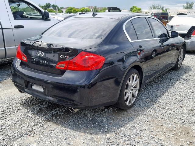 JN1CV6AP9AM202040 - 2010 INFINITI G37 BASE BLACK photo 4