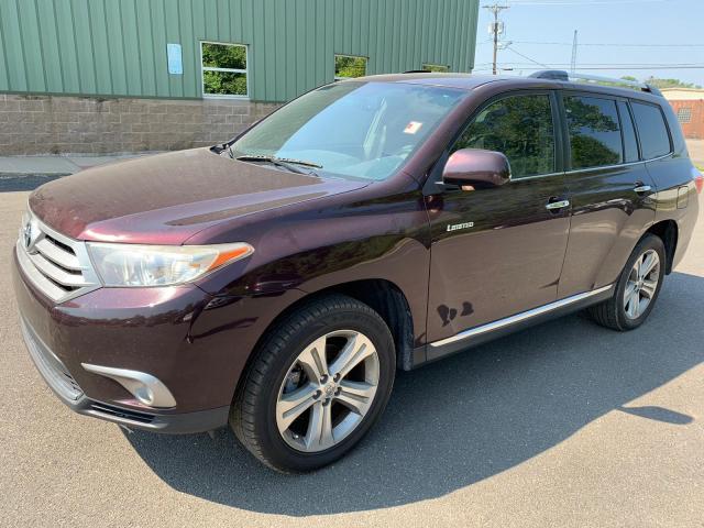 5TDYK3EH3CS073362 - 2012 TOYOTA HIGHLANDER MAROON photo 4