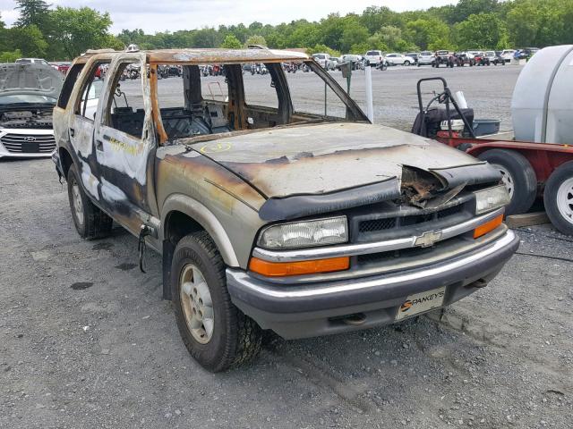 1GNDT13W11K264209 - 2001 CHEVROLET BLAZER BURN photo 1