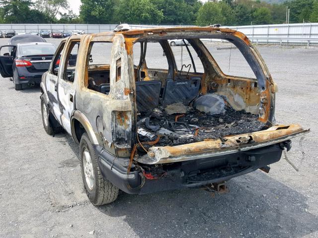 1GNDT13W11K264209 - 2001 CHEVROLET BLAZER BURN photo 3