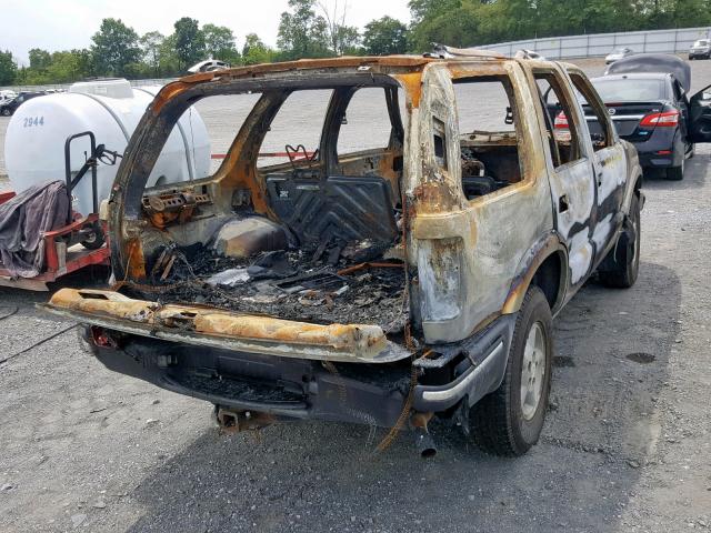 1GNDT13W11K264209 - 2001 CHEVROLET BLAZER BURN photo 4