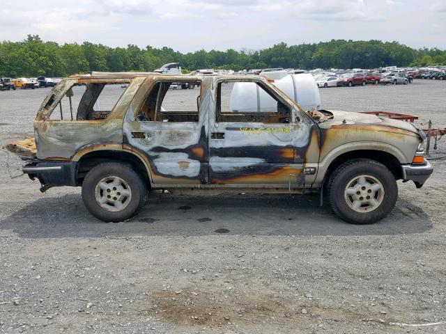 1GNDT13W11K264209 - 2001 CHEVROLET BLAZER BURN photo 9