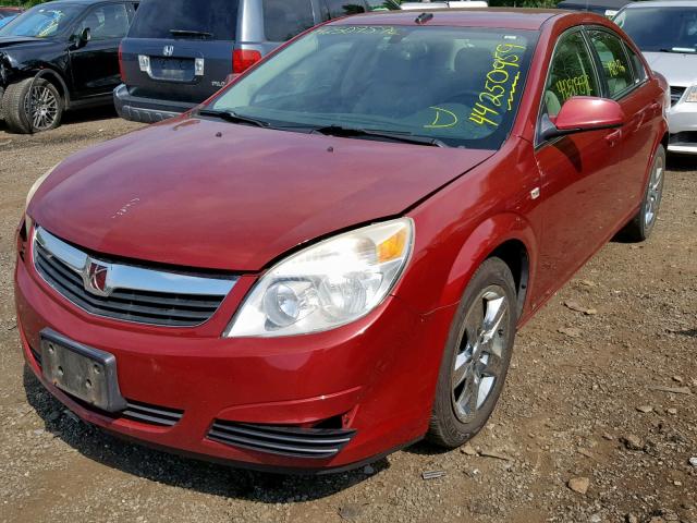 1G8ZS57B29F136172 - 2009 SATURN AURA XE RED photo 2