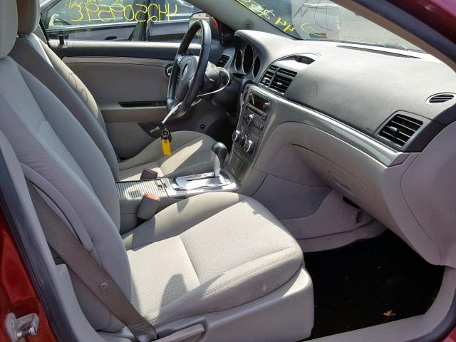 1G8ZS57B29F136172 - 2009 SATURN AURA XE RED photo 5