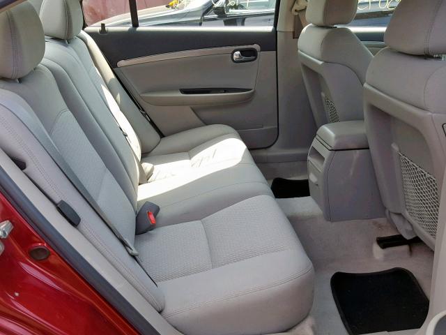 1G8ZS57B29F136172 - 2009 SATURN AURA XE RED photo 6