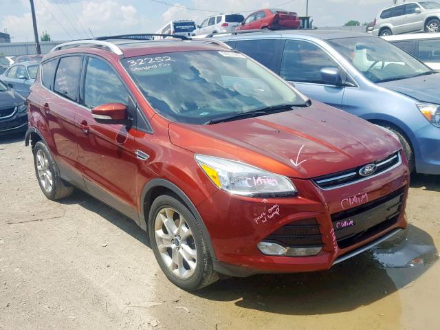 1FMCU0JX0EUC43252 - 2014 FORD ESCAPE TIT ORANGE photo 1