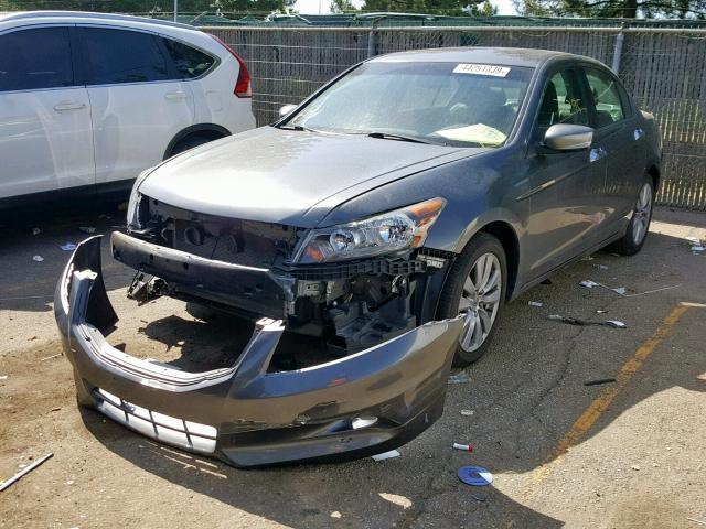 1HGCP3F81BA007464 - 2011 HONDA ACCORD EXL GRAY photo 2