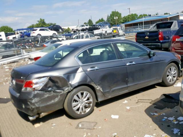 1HGCP3F81BA007464 - 2011 HONDA ACCORD EXL GRAY photo 4