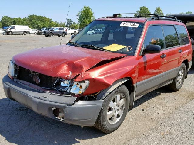 JF1SF6354XH747524 - 1999 SUBARU FORESTER L BURGUNDY photo 2