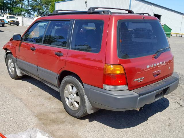 JF1SF6354XH747524 - 1999 SUBARU FORESTER L BURGUNDY photo 3