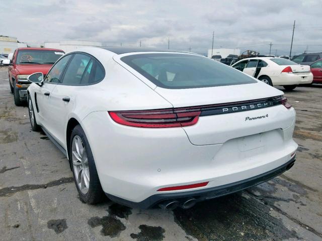 WP0AA2A73JL117290 - 2018 PORSCHE PANAMERA 4 WHITE photo 3