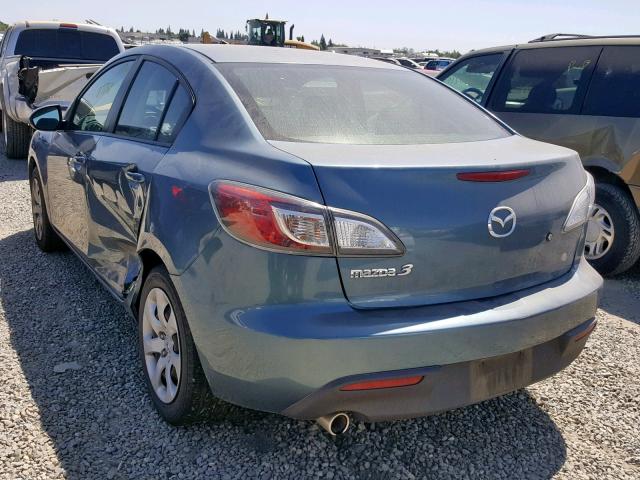 JM1BL1SGXA1209919 - 2010 MAZDA 3 I GREEN photo 3