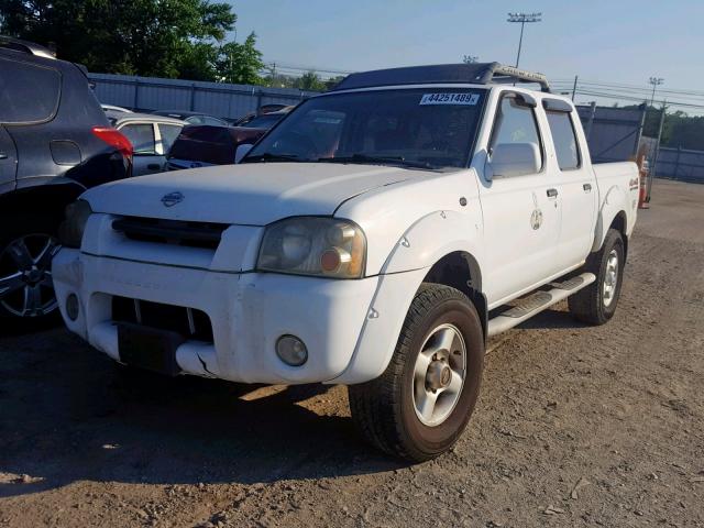 1N6ED27Y91C403747 - 2001 NISSAN FRONTIER C WHITE photo 2