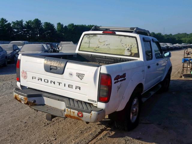 1N6ED27Y91C403747 - 2001 NISSAN FRONTIER C WHITE photo 4