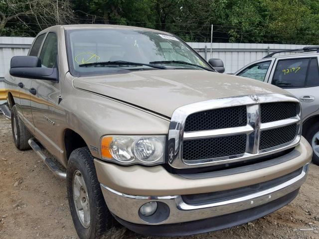 1D7HU18D34J184876 - 2004 DODGE RAM 1500 S BEIGE photo 1