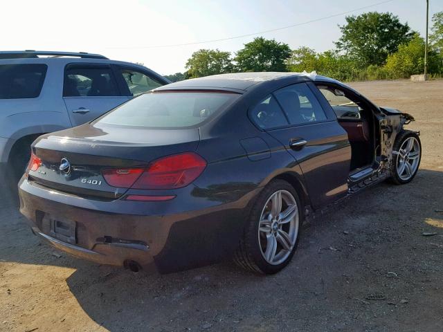 WBA6B8C5XFD453695 - 2015 BMW 640 XI BLACK photo 4