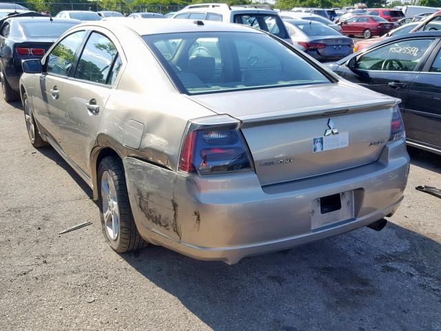 4A3AB56S87E033620 - 2007 MITSUBISHI GALANT GTS TAN photo 3