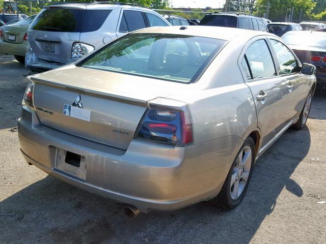 4A3AB56S87E033620 - 2007 MITSUBISHI GALANT GTS TAN photo 4