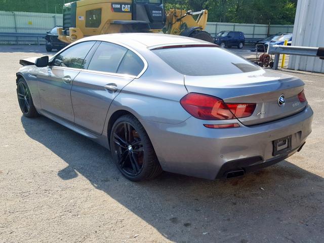 WBA6B4C58DD098581 - 2013 BMW 650 XI GRAY photo 3